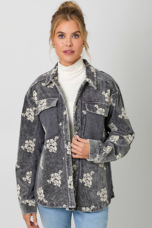 Delanie Floral Shacket