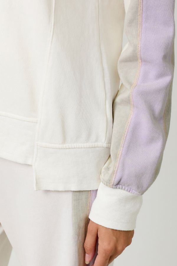 Lavender & Cream Color Block Sweater