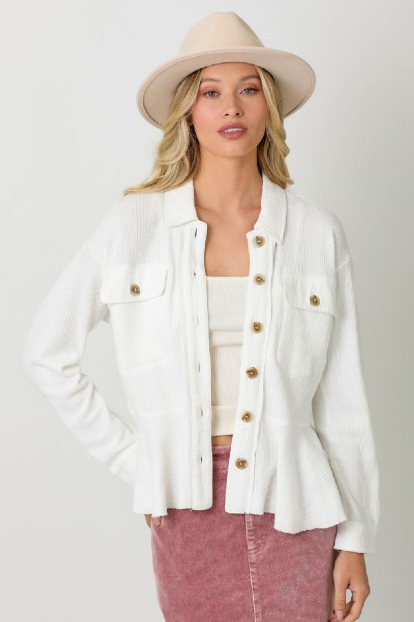 Pacific Breeze Peplum Jacket