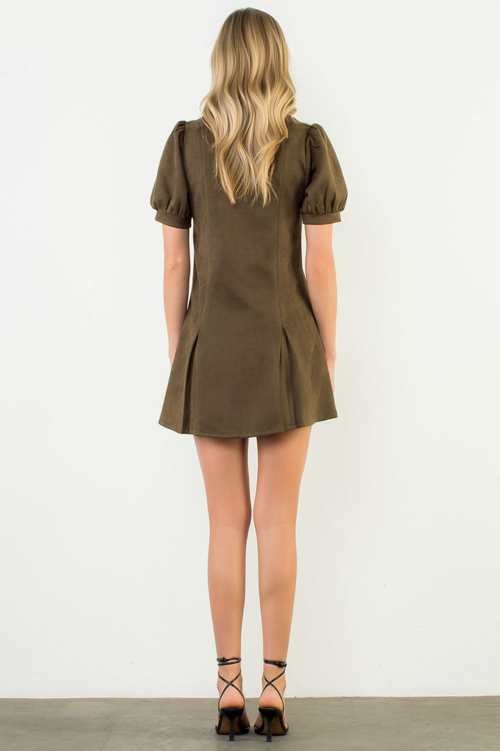 Martini Suede Mini Dress
