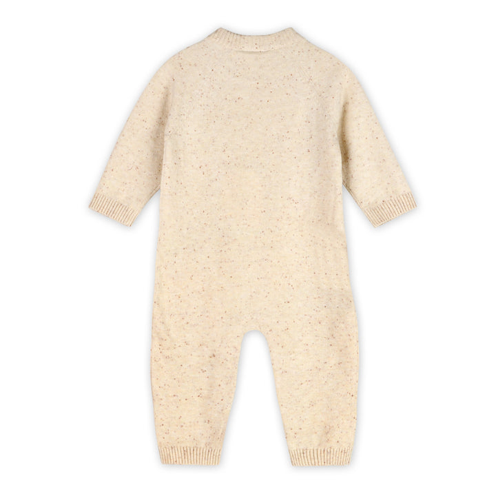 Shoulder button closure detail on the Jungle Friends Baby Jumpsuit