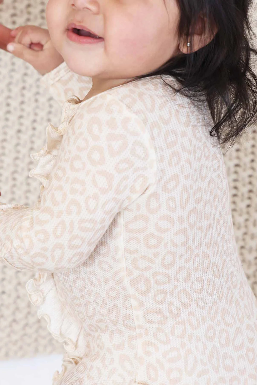Lovely Leopard Ruffle Footie