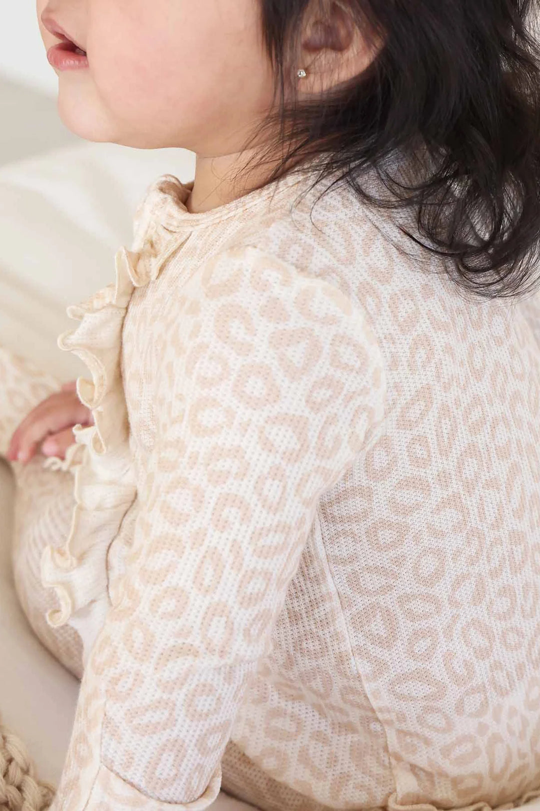 Lovely Leopard Ruffle Footie