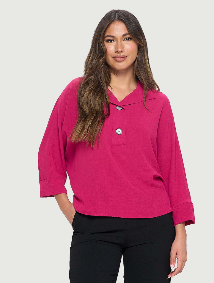 Easy Breezy Button Top