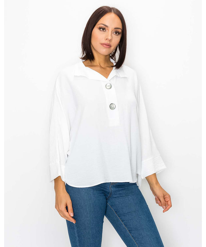 Easy Breezy Button Top