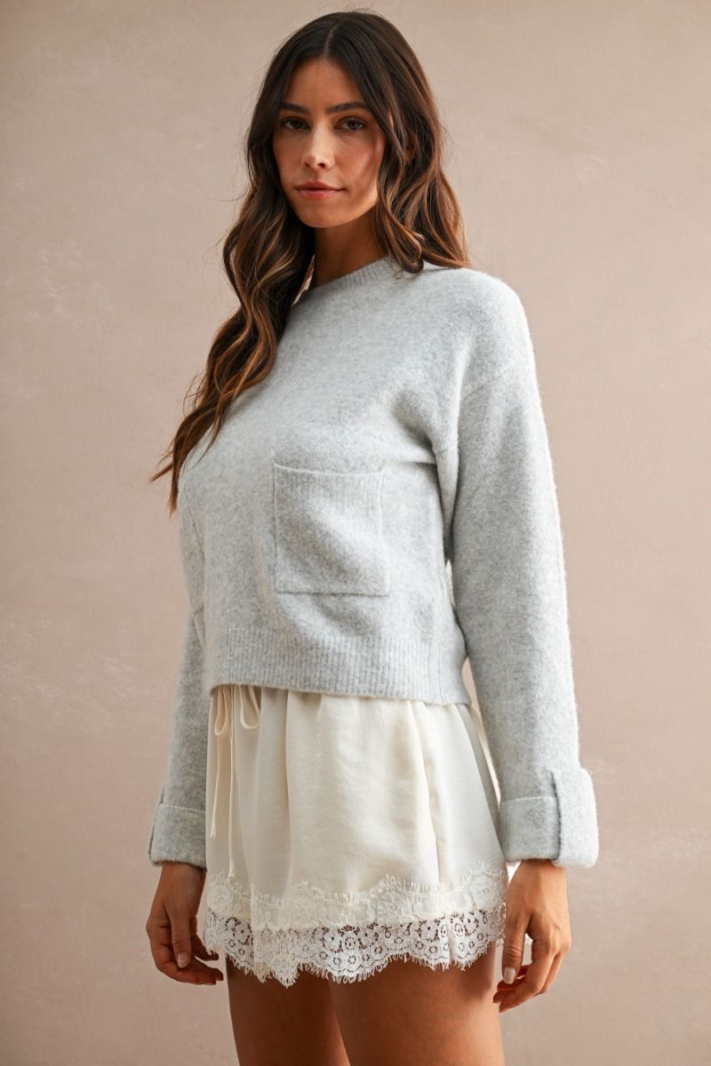 Plush Pocket Sweater