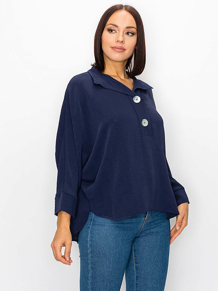 Easy Breezy Button Top