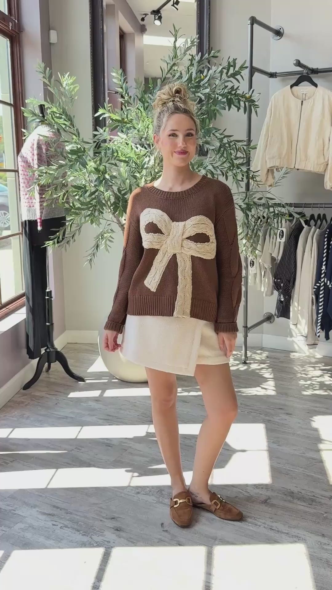 Cocoa Bow Sweater