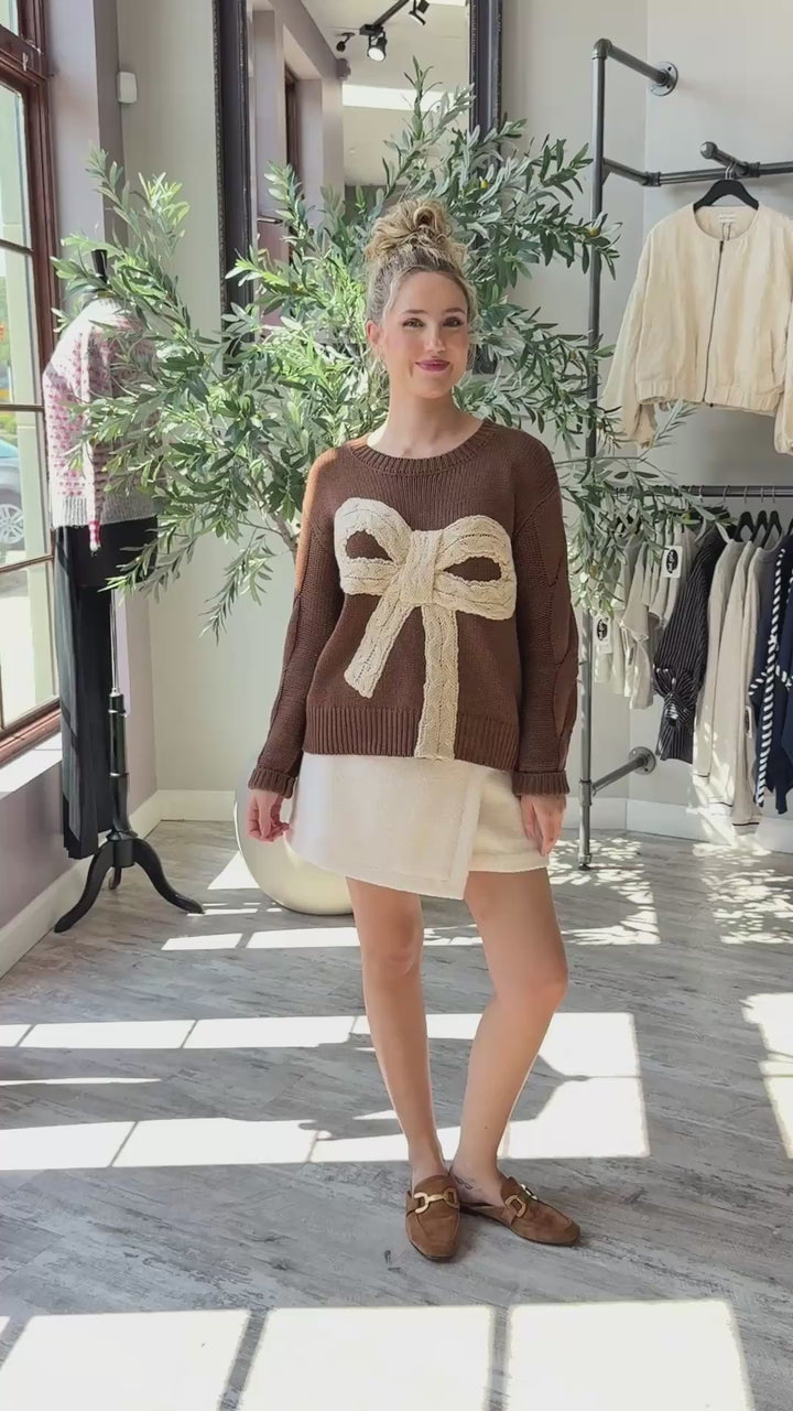 Cocoa Bow Sweater