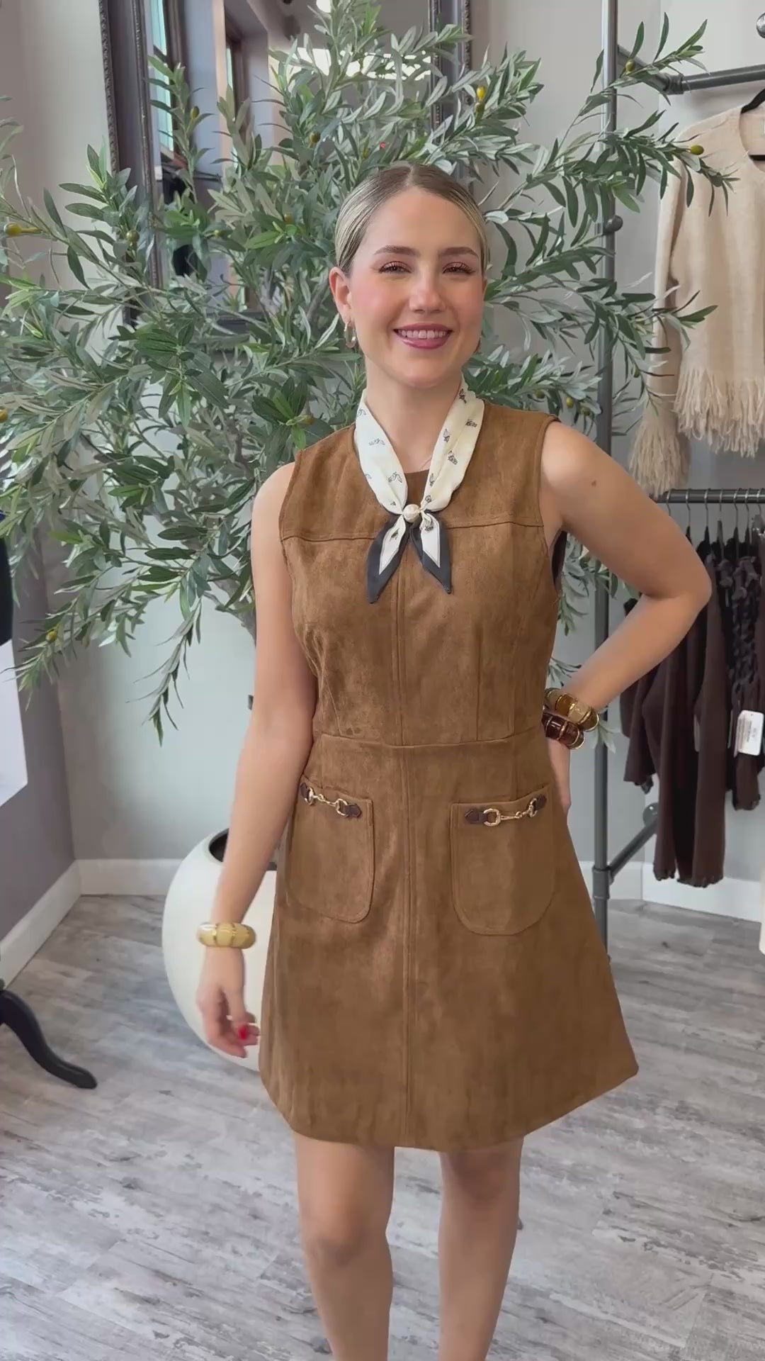 Hazel Suede Dress