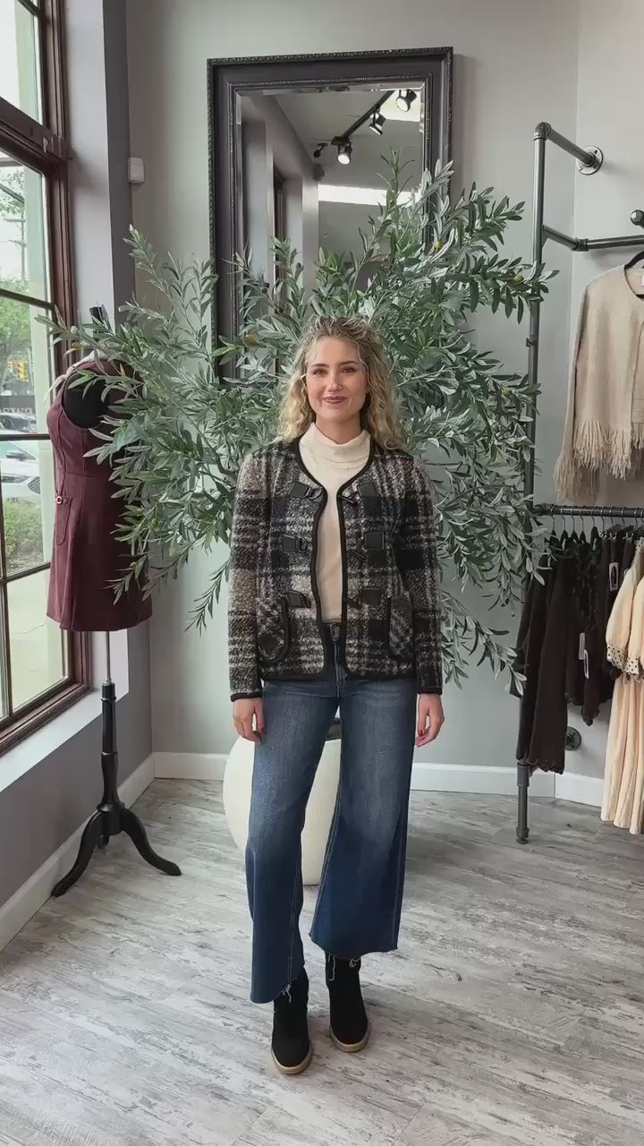Earl Grey Plaid Jacket