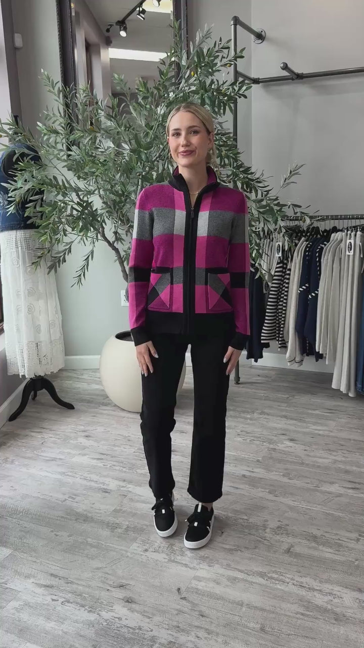 Posh in Plaid Cardigan