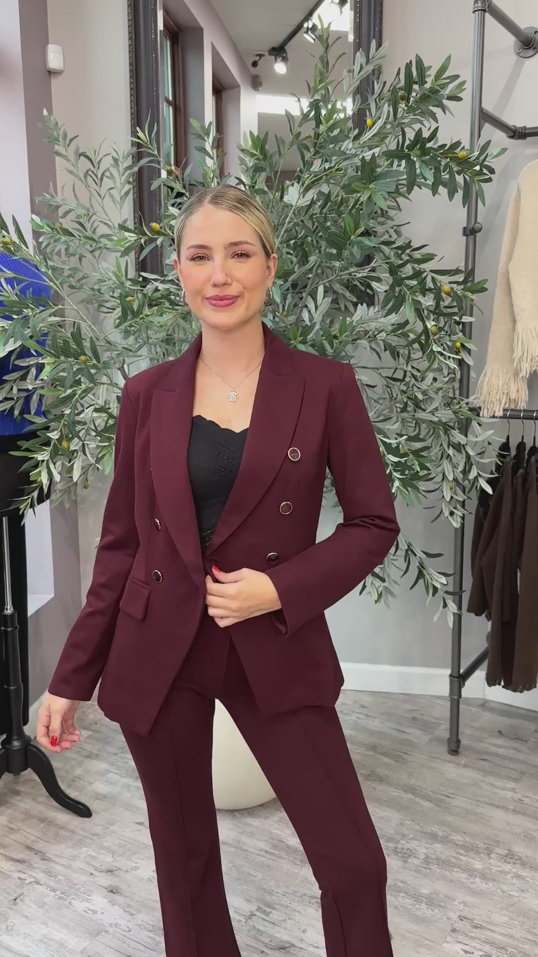 Bordeaux Flared Trouser