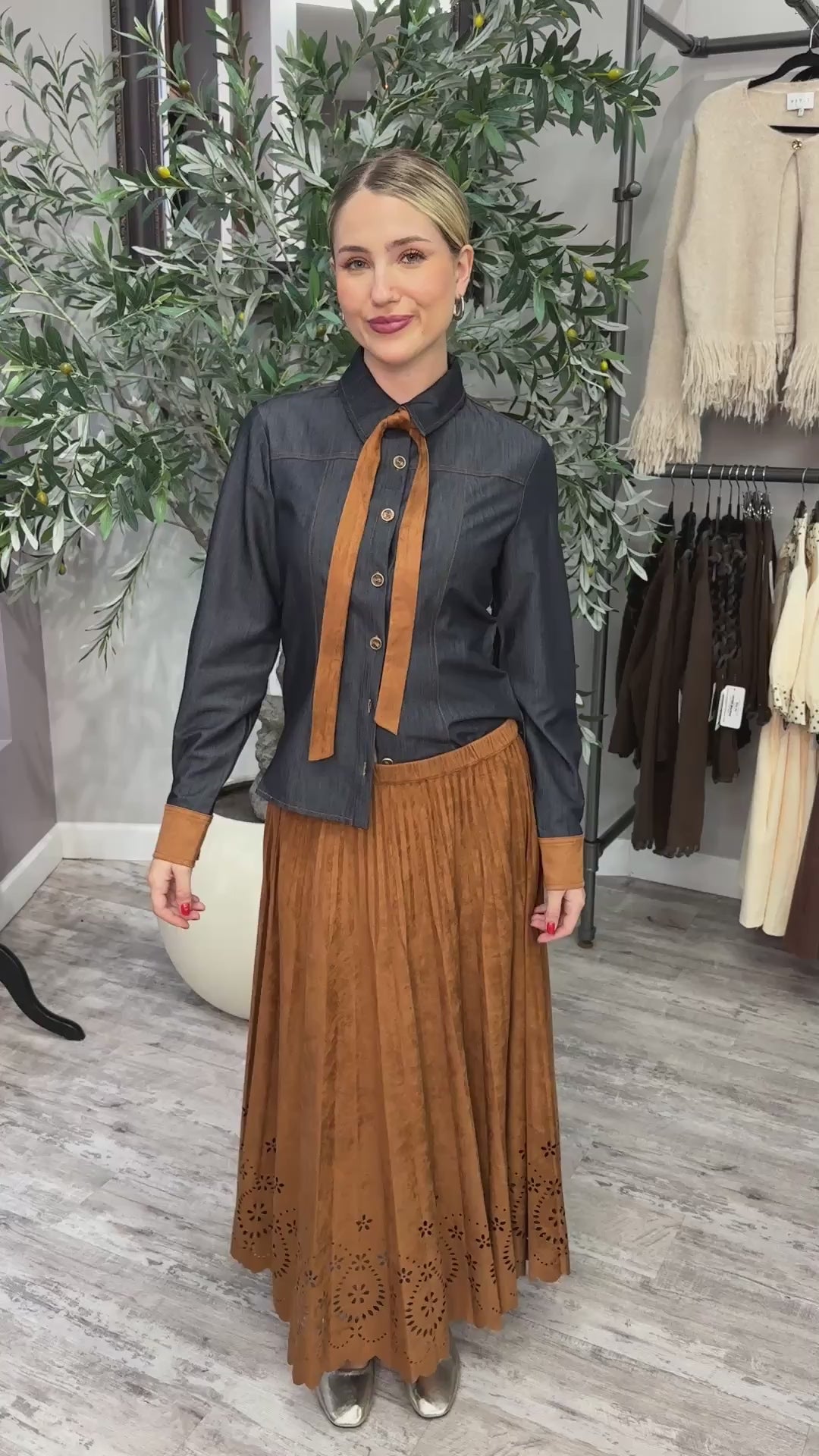 Cheyenne Tie-Neck Shirt