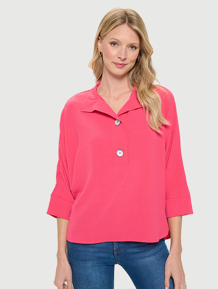 Easy Breezy Button Top