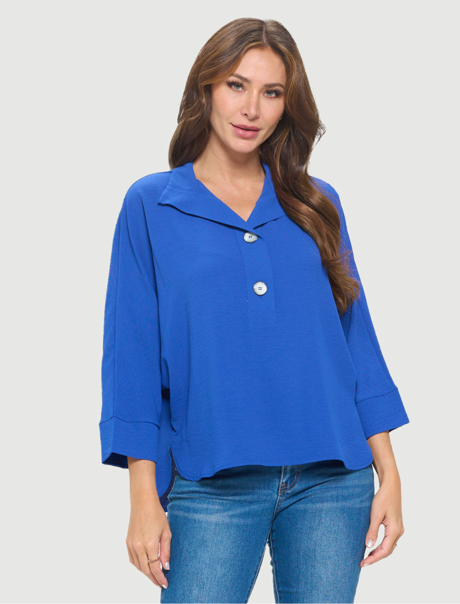 Easy Breezy Button Top