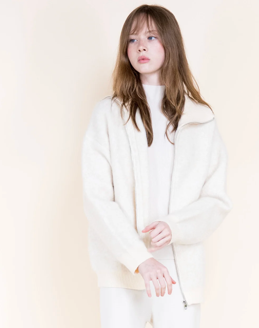 Ski Chalet Zip Cardigan for women