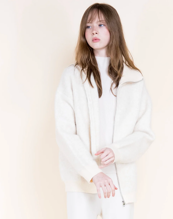 Ski Chalet Zip Cardigan for women
