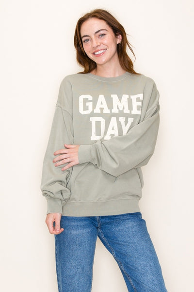 Go Green Game Day Sweatshirt, Sage