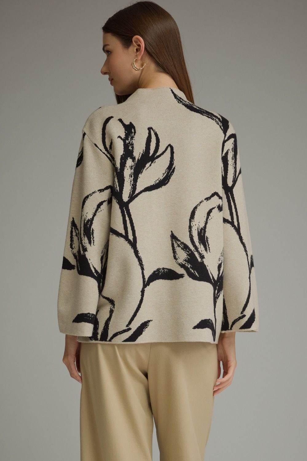Floral Motif Sweater