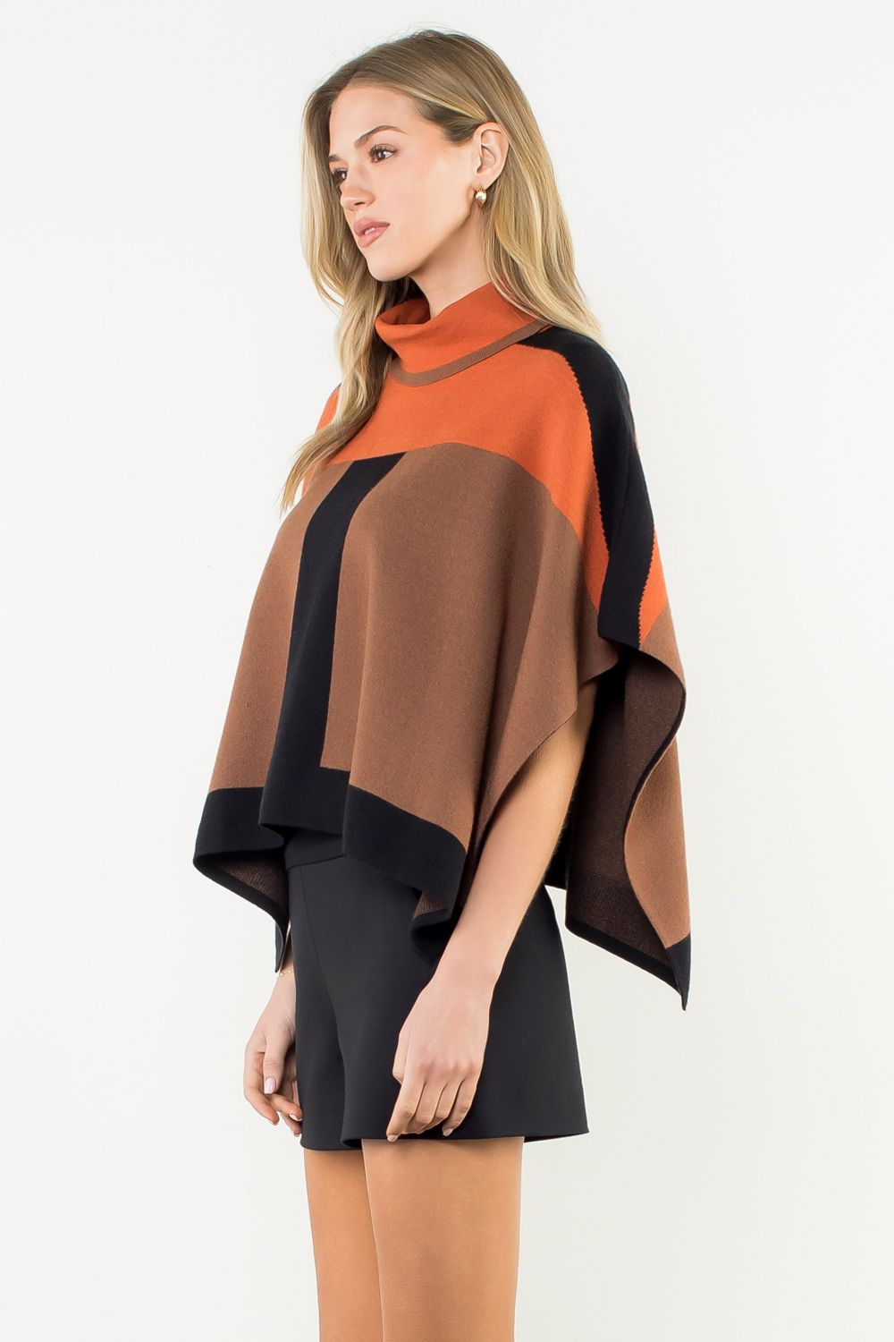 Pumpkin Spice Poncho