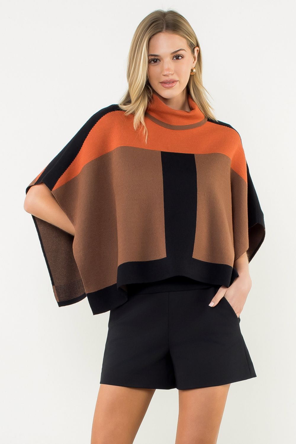 Pumpkin Spice Poncho