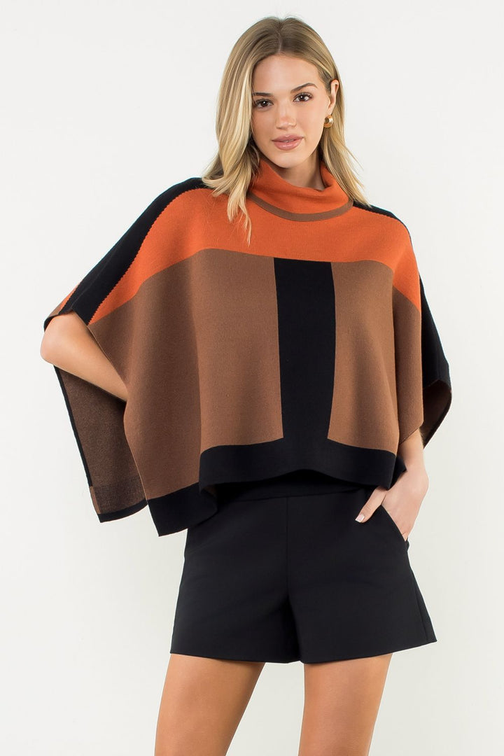 Pumpkin Spice Poncho