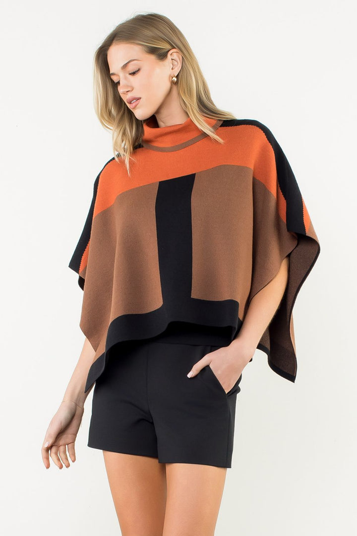 Pumpkin Spice Poncho