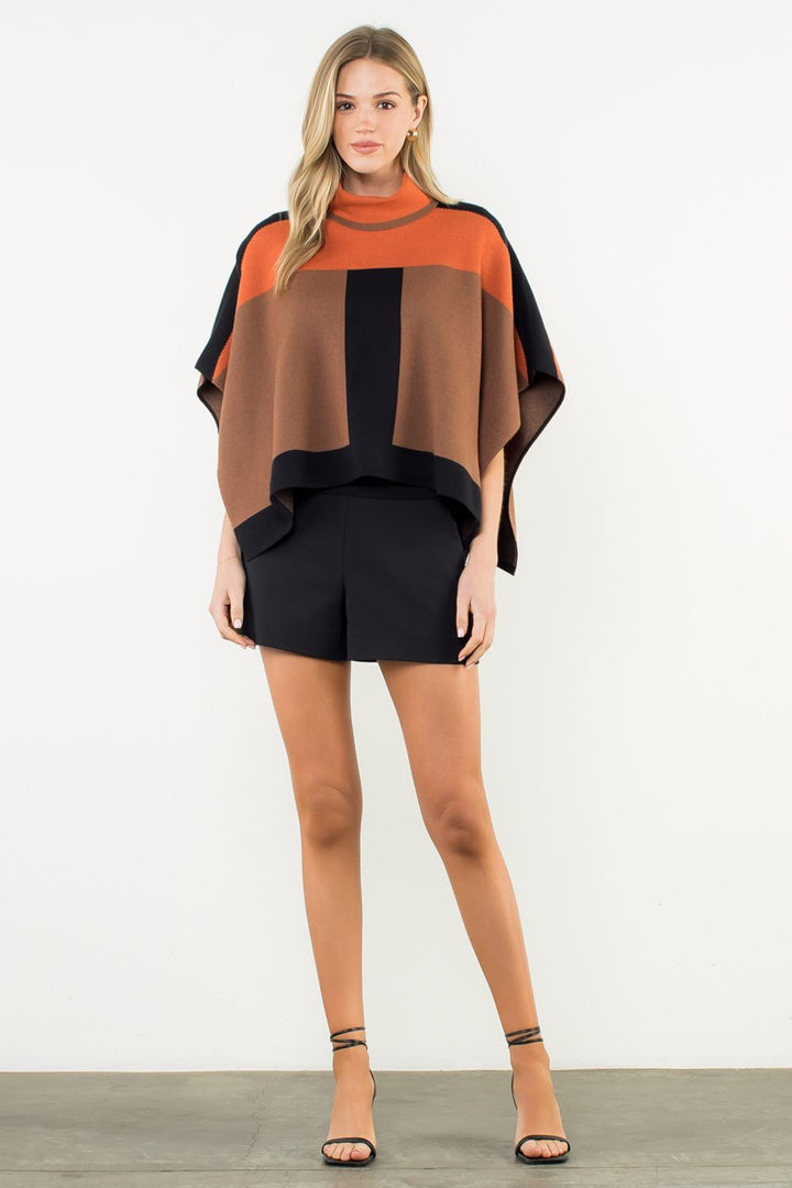 Pumpkin Spice Poncho