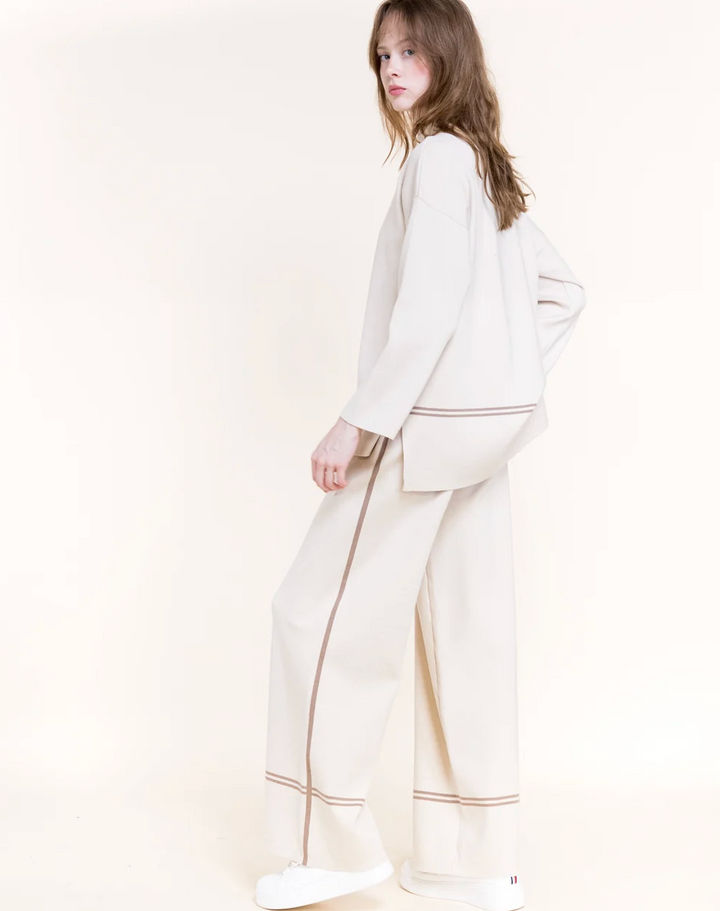 Tonal Stripe Mock Neck Sweater by Original - view 6