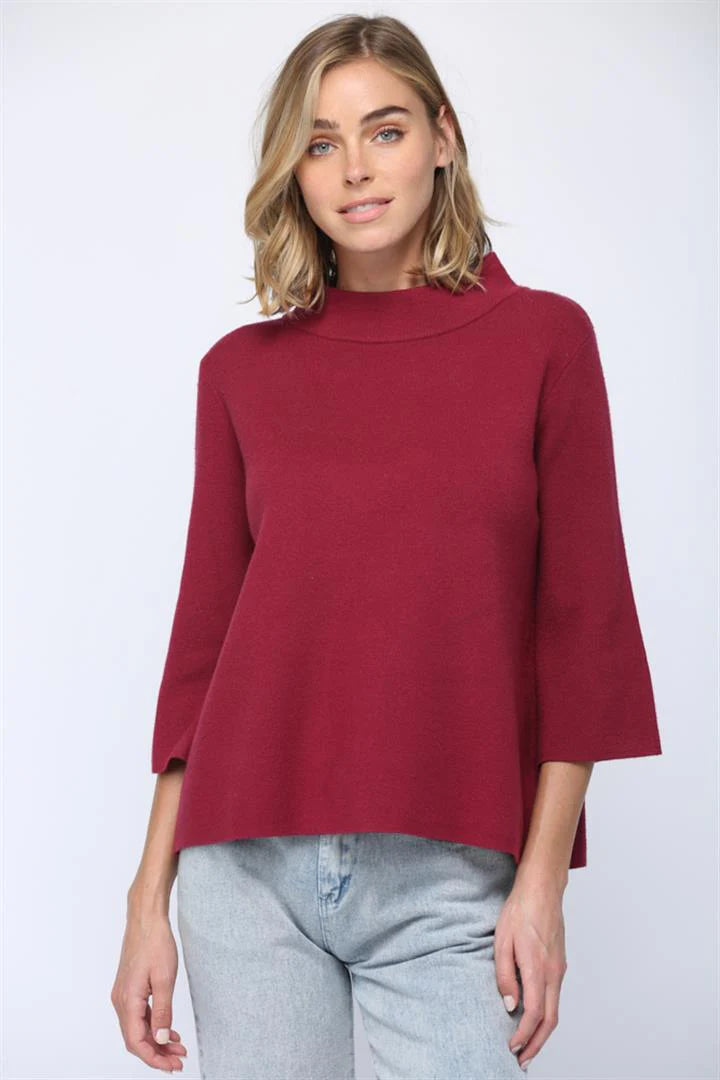 Signature Mock Neck Sweater