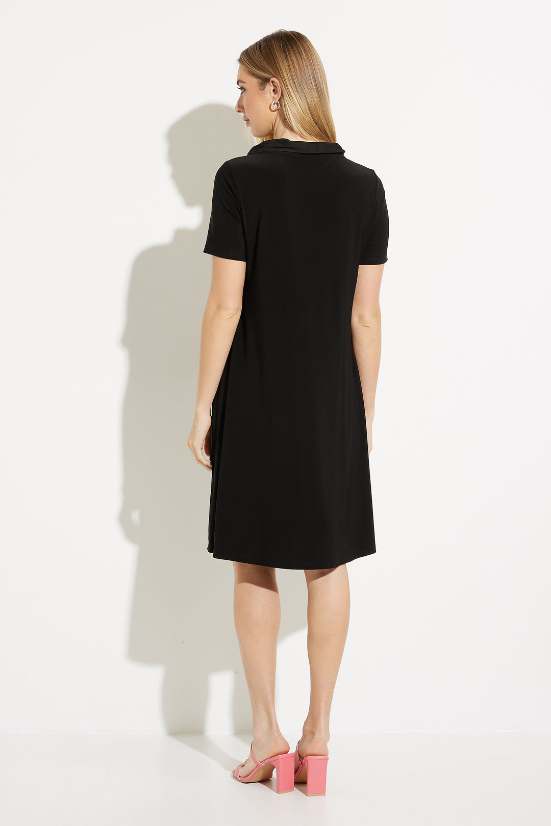 Double Take Pocket Dress, Black, FINAL SALE