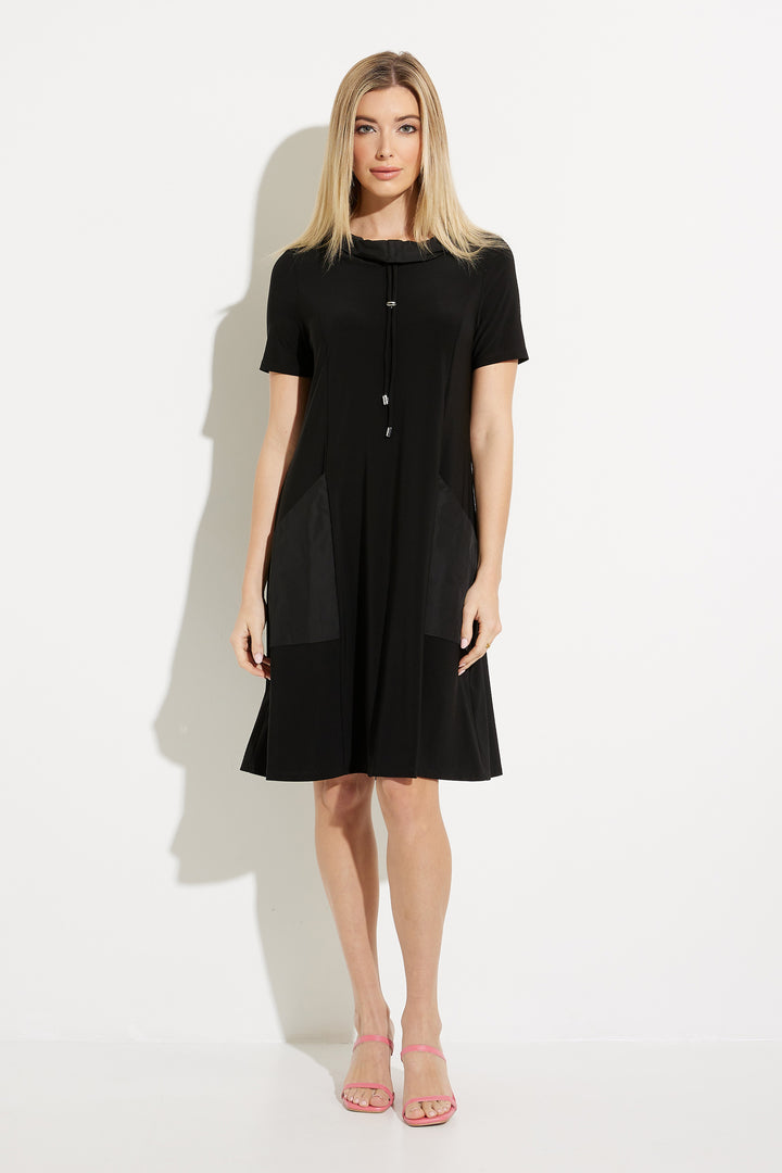 Double Take Pocket Dress, Black, FINAL SALE