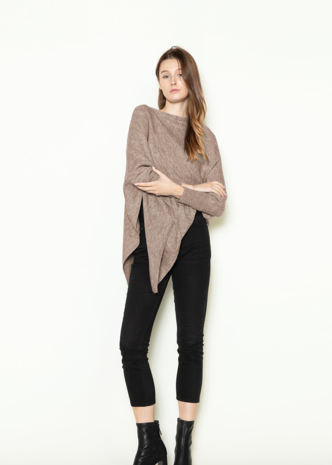 Triangle Poncho with Sleeve
