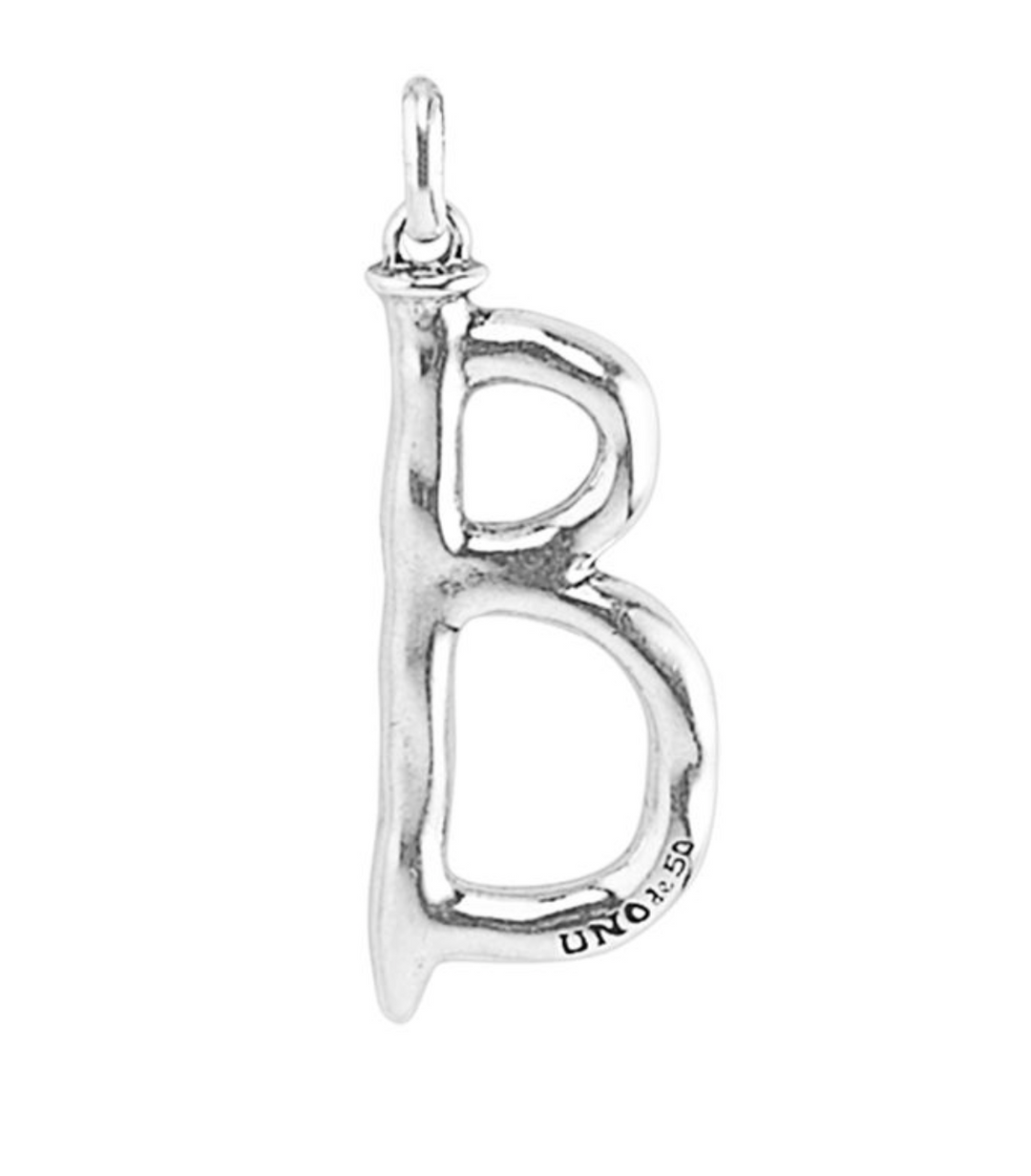 Large Silver Letter Charms