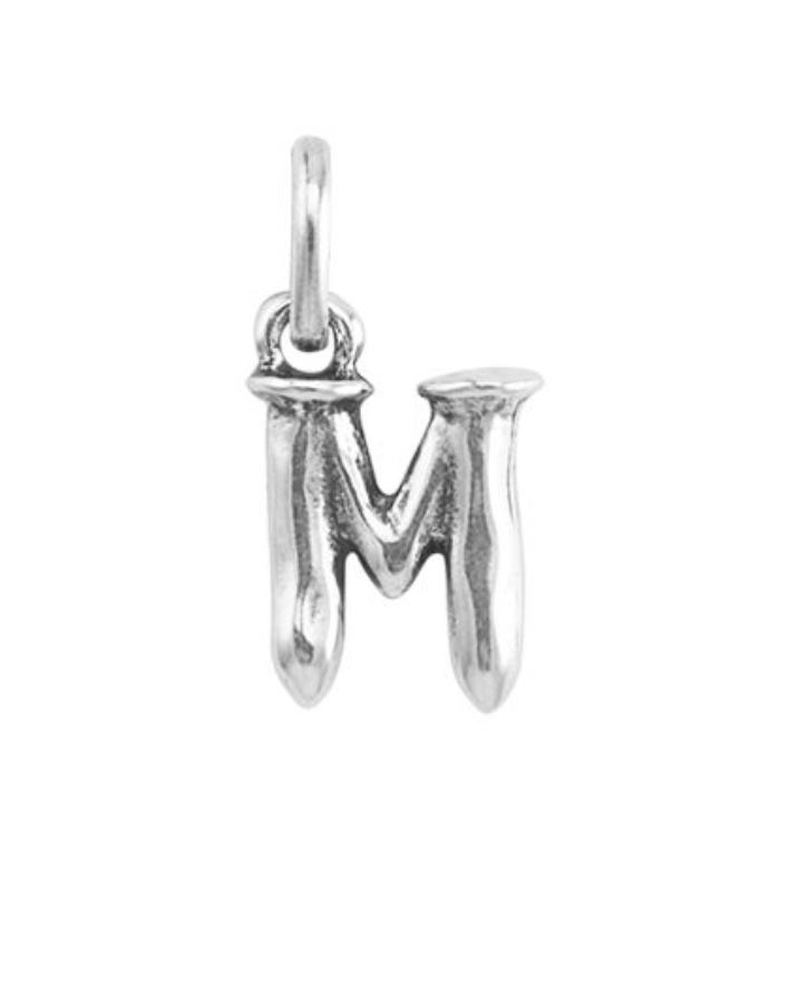 Small Silver Letter Charms