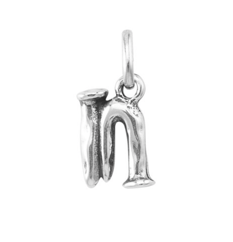 Small Silver Letter Charms