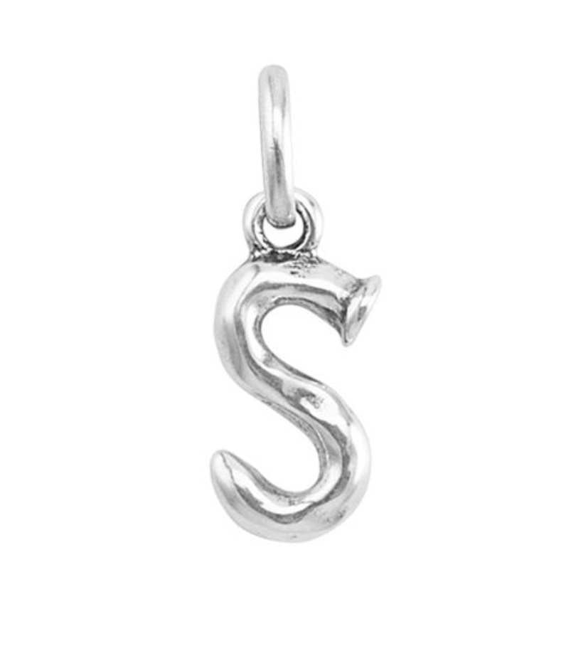 Small Silver Letter Charms