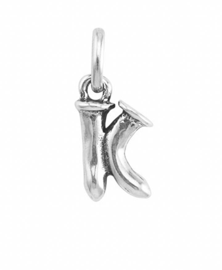 Small Silver Letter Charms