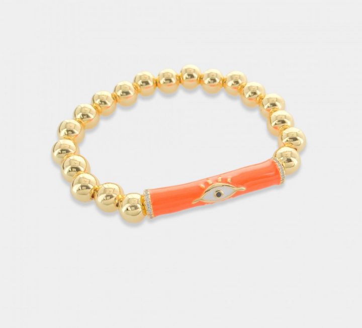 All Eyes on Me Bracelet, Orange