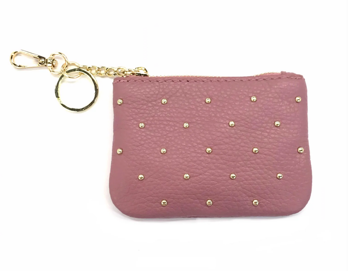 Mia Studded Wallet, Pink