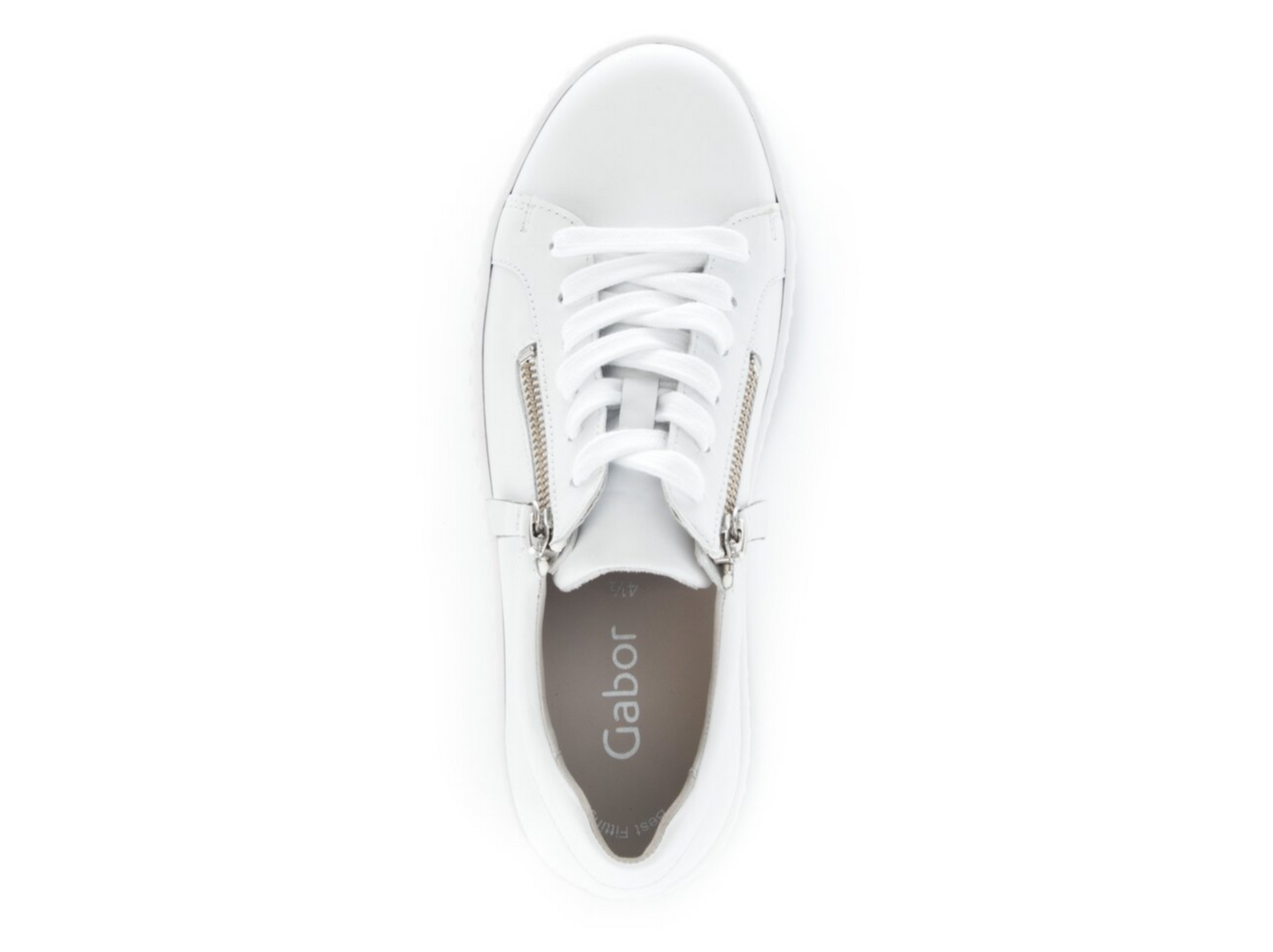 Dolly Zip Sneaker, White