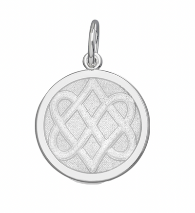 Celtic Knot Medium Pendant, Alpine White