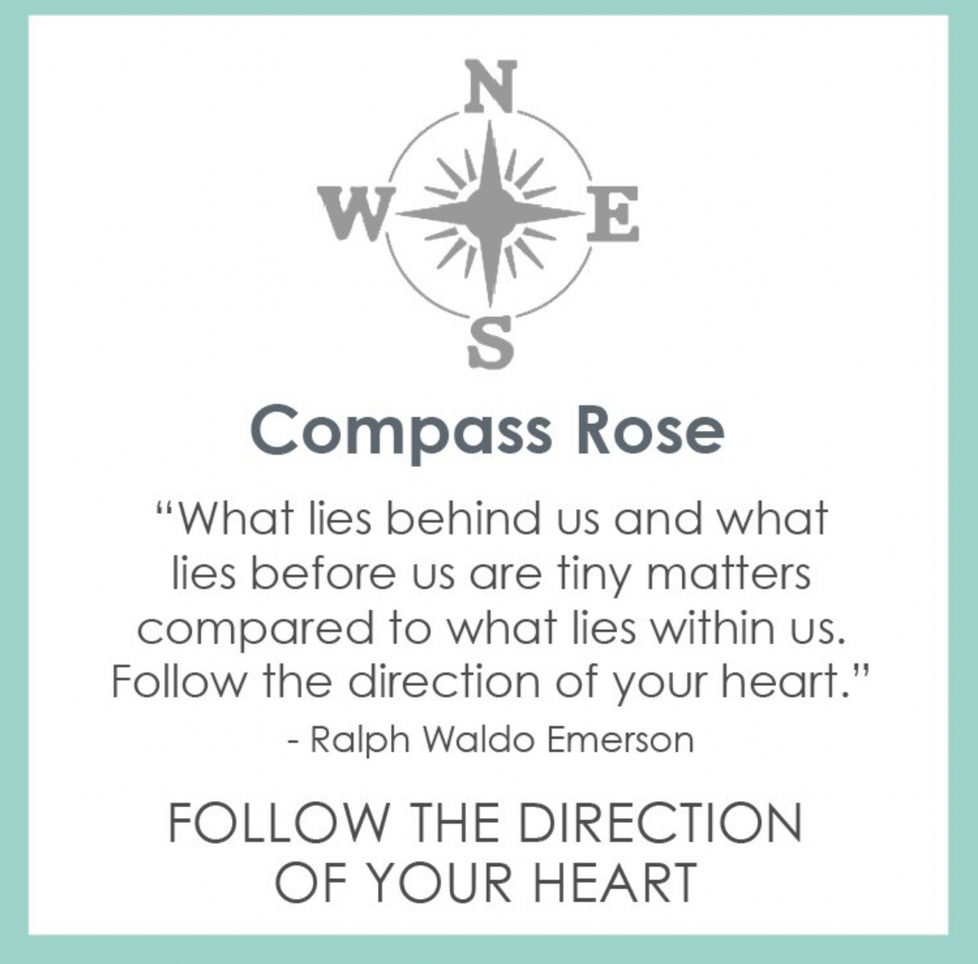 Compass Rose Pendant, Large, 35MM