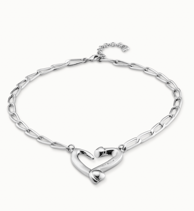 One Love Heart Necklace, Silver