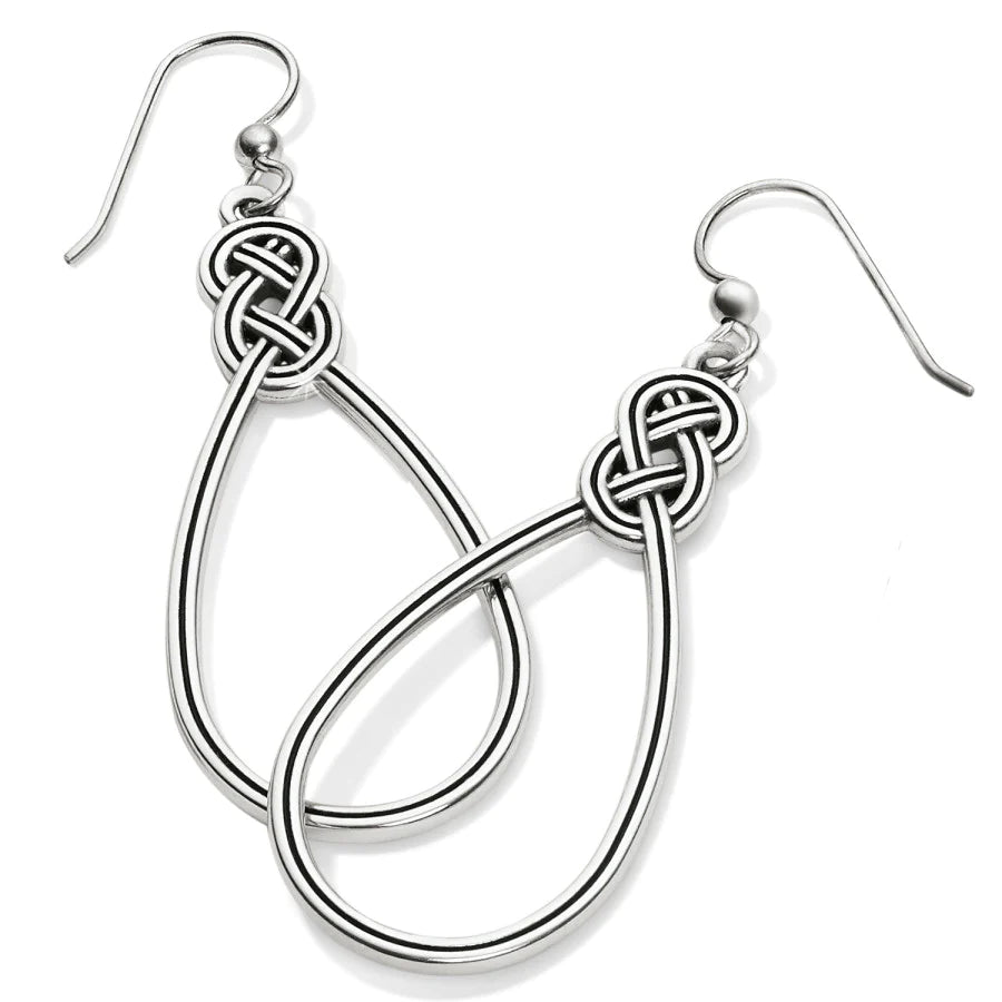 Interlok French Wire Earrings, Silver