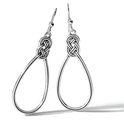 Interlok French Wire Earrings, Silver